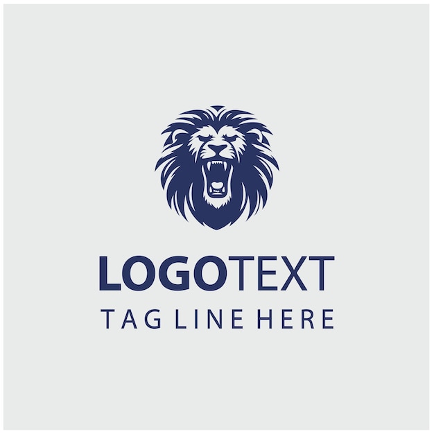 Ilustración vectorial del logotipo del León Rugiente