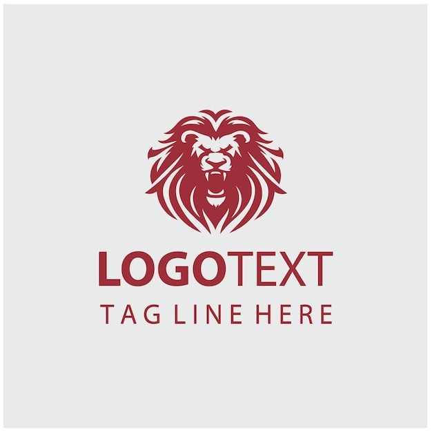 Ilustración vectorial del logotipo del León Rugiente