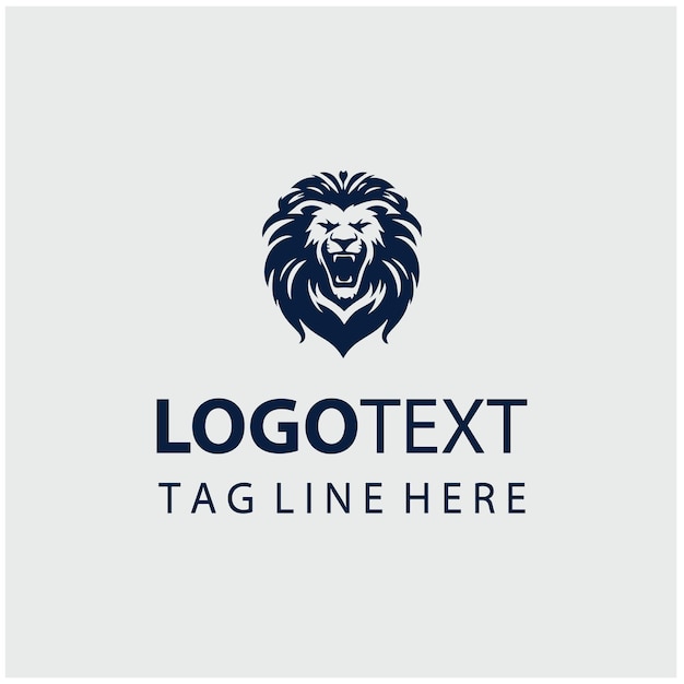 Ilustración vectorial del logotipo del León Rugiente