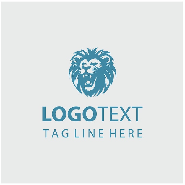 Ilustración vectorial del logotipo del León Rugiente