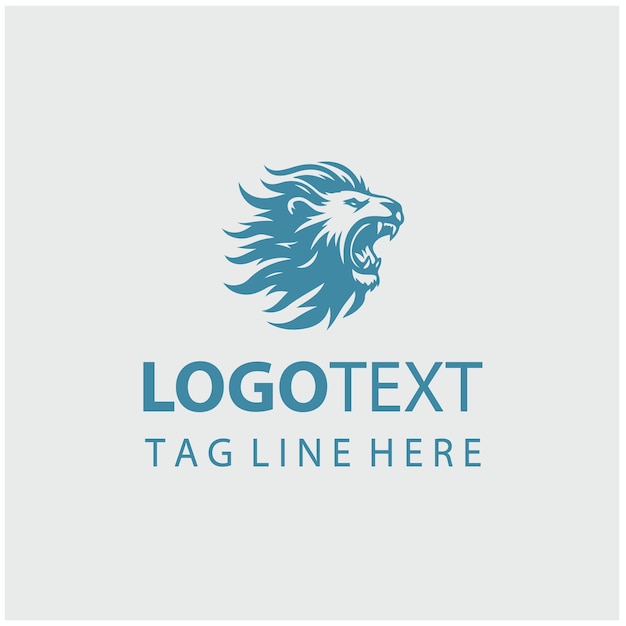 Ilustración vectorial del logotipo del León Rugiente