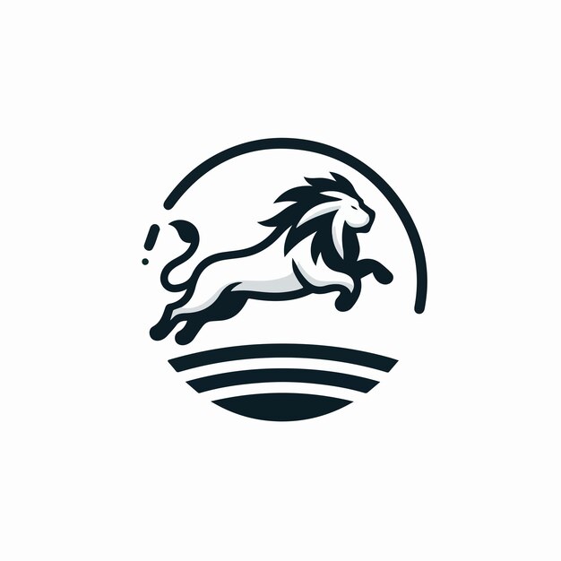 Ilustración vectorial del logotipo del león