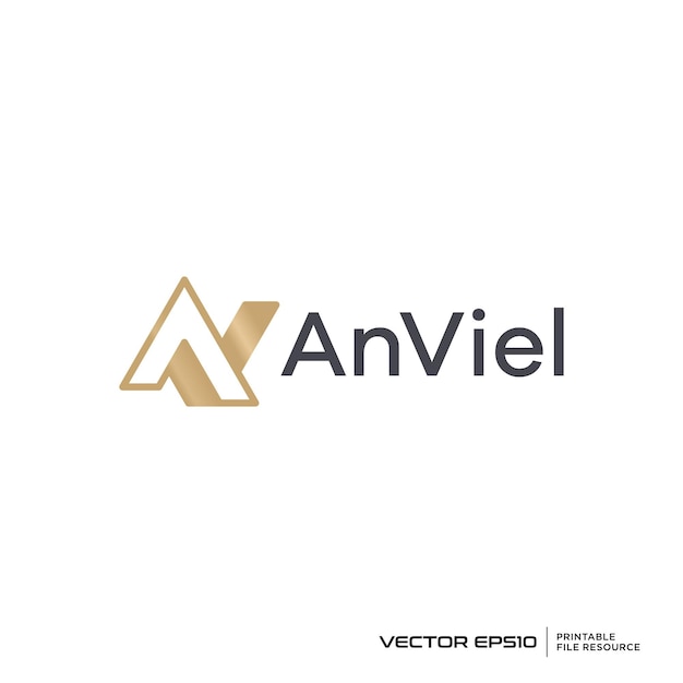 Ilustración vectorial del logotipo de la letra V