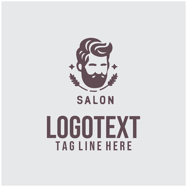 Ilustración vectorial del logotipo de Linear Man Saloon