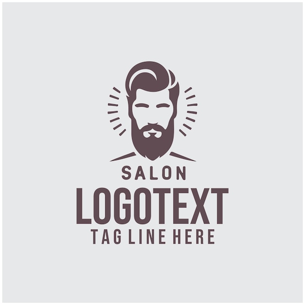 Ilustración vectorial del logotipo de Linear Man Saloon