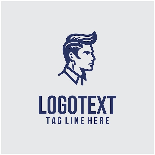 Ilustración vectorial del logotipo de Linear Man Saloon