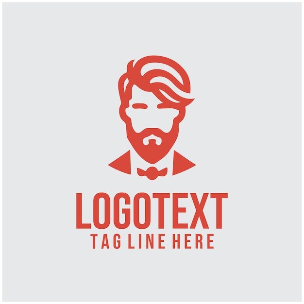 Ilustración vectorial del logotipo de Linear Man Saloon