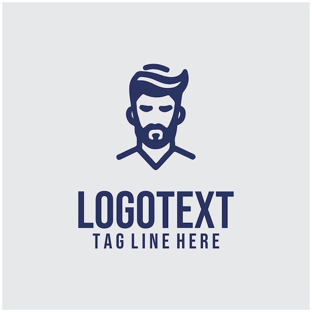Ilustración vectorial del logotipo de Linear Man Saloon