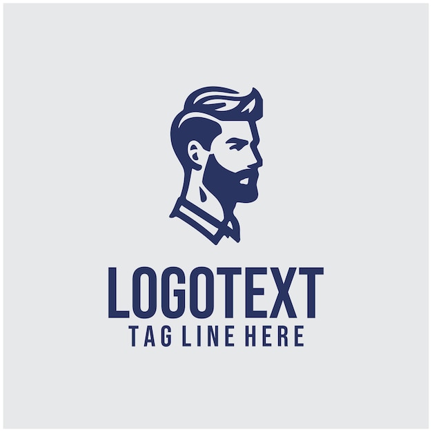 Ilustración vectorial del logotipo de Linear Man Saloon