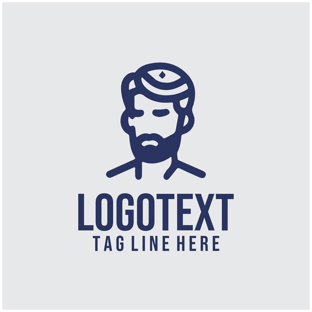 Ilustración vectorial del logotipo de Linear Man Saloon