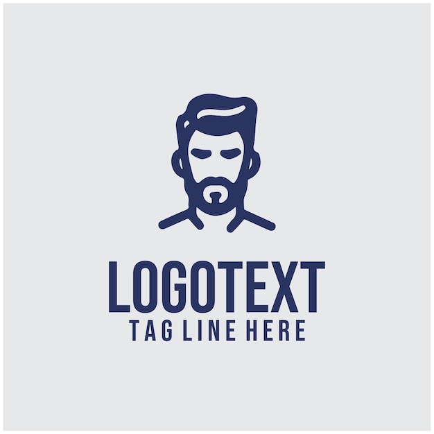 Ilustración vectorial del logotipo de Linear Man Saloon