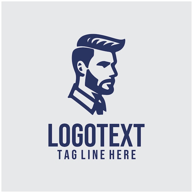 Ilustración vectorial del logotipo de Linear Man Saloon
