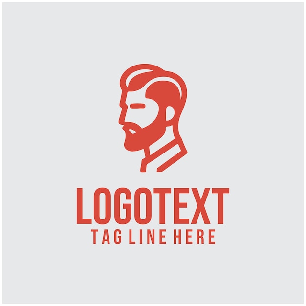 Ilustración vectorial del logotipo de Linear Man Saloon