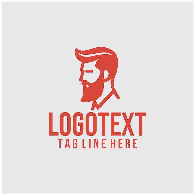 Ilustración vectorial del logotipo de Linear Man Saloon