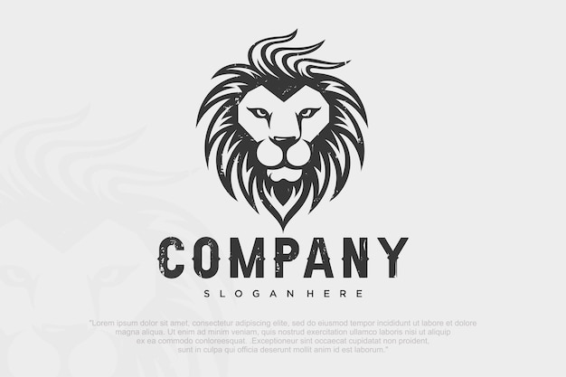 Ilustración vectorial del logotipo de Lion Design