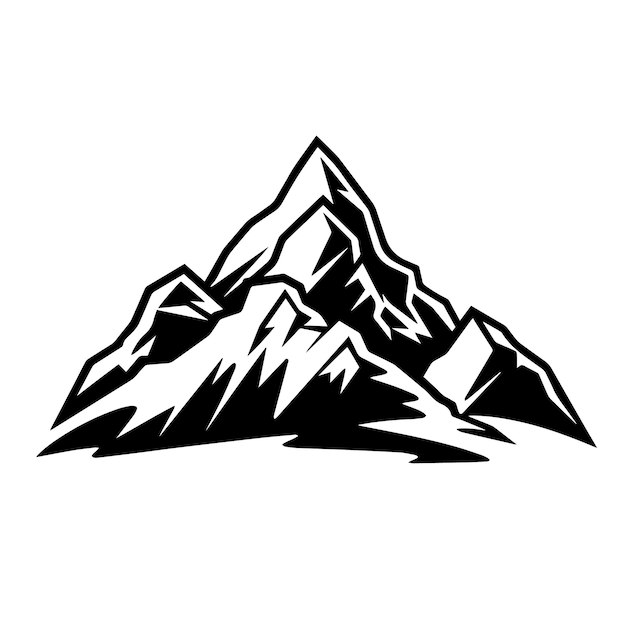 Ilustración vectorial del logotipo de Majestic Mountain Ícono y signo vectorial de Majestics Mountain