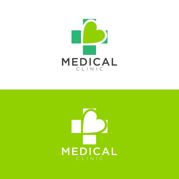 Ilustración vectorial del logotipo médico