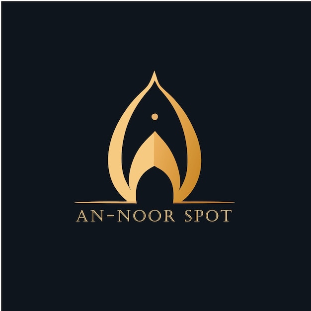 Ilustración vectorial del logotipo de la mezquita de arte islámico moderno y minimalista para el Ramadán Mubarak 2025