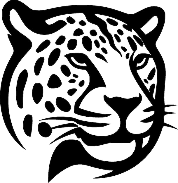 Ilustración vectorial del logotipo minimalista y plano de Leopard