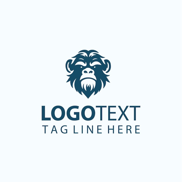 Ilustración vectorial del logotipo del mono