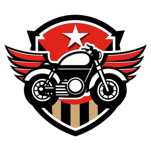 Ilustración vectorial del logotipo de la motocicleta