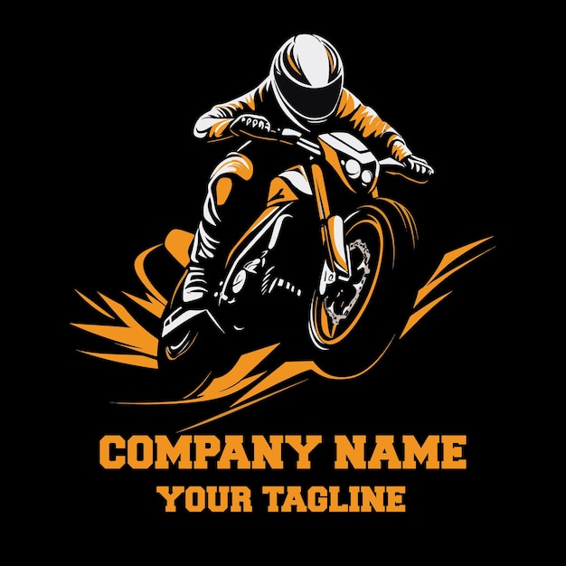 Ilustración vectorial del logotipo de la motocicleta