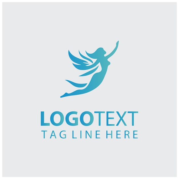Ilustración vectorial del logotipo de las mujeres voladoras
