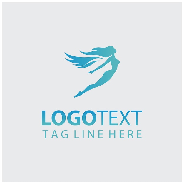 Ilustración vectorial del logotipo de las mujeres voladoras