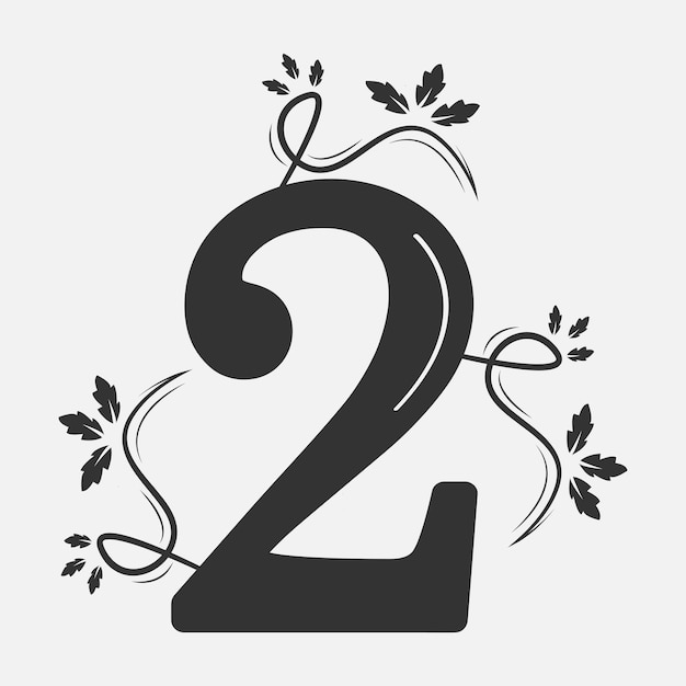 Ilustración vectorial del logotipo de numeración