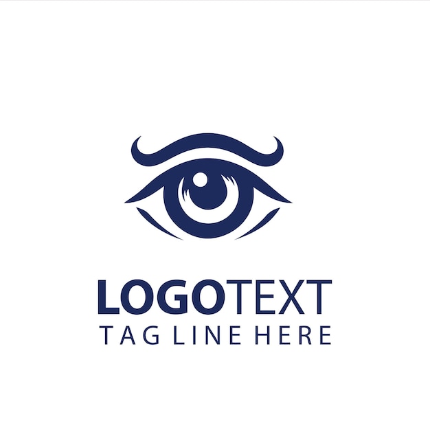 Ilustración vectorial del logotipo del ojo animal