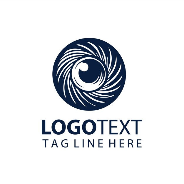 Ilustración vectorial del logotipo del ojo animal