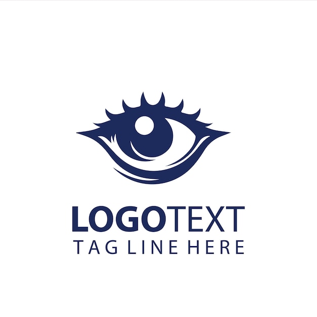 Ilustración vectorial del logotipo del ojo animal