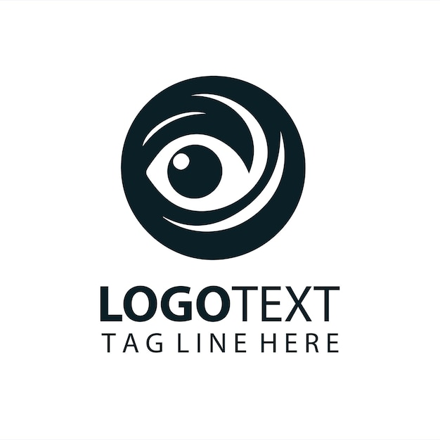 Ilustración vectorial del logotipo del ojo animal