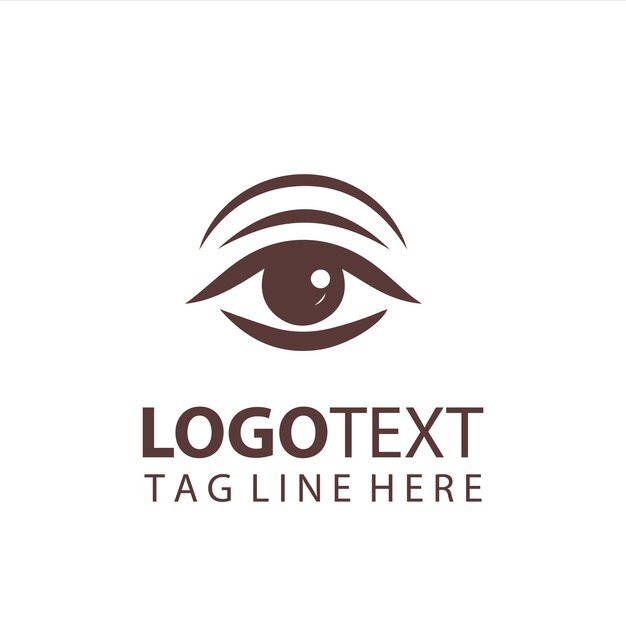 Ilustración vectorial del logotipo del ojo animal