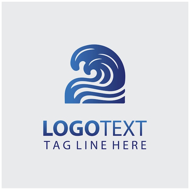 Ilustración vectorial del logotipo de las ondas