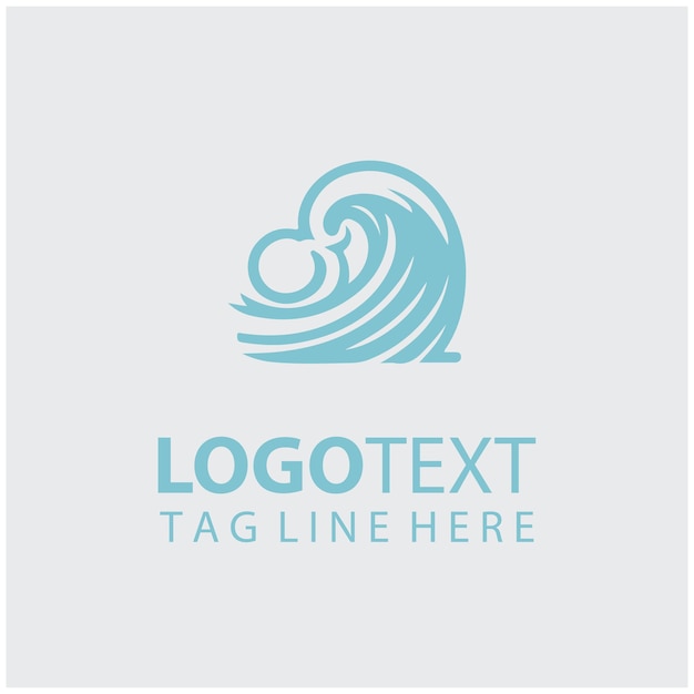 Ilustración vectorial del logotipo de las ondas
