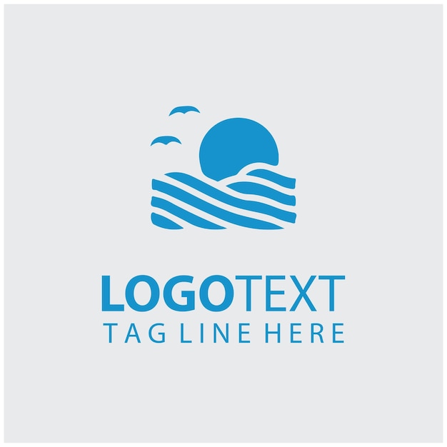 Ilustración vectorial del logotipo de las ondas