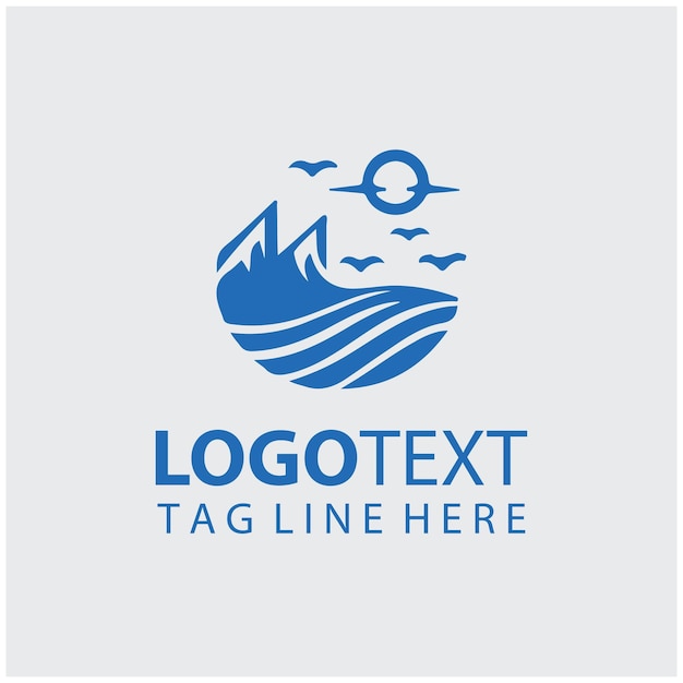 Ilustración vectorial del logotipo de las ondas