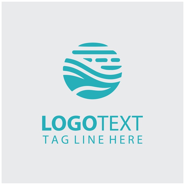 Ilustración vectorial del logotipo de las ondas