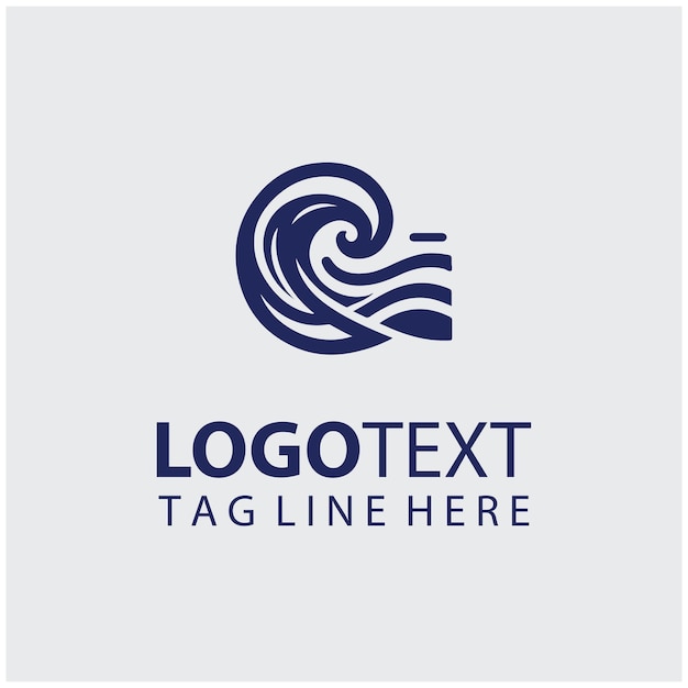 Ilustración vectorial del logotipo de las ondas