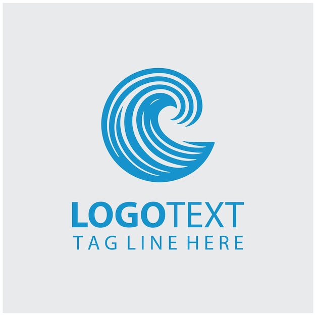 Ilustración vectorial del logotipo de las ondas