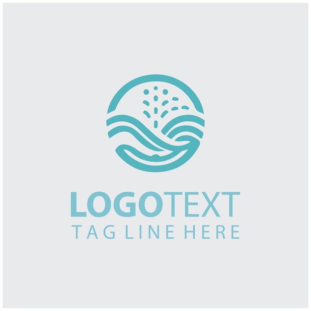 Ilustración vectorial del logotipo de las ondas