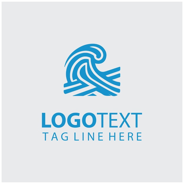 Ilustración vectorial del logotipo de las ondas
