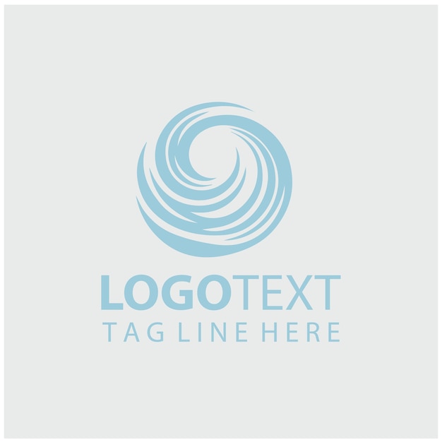 Ilustración vectorial del logotipo de las ondas