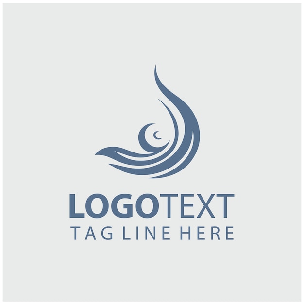 Ilustración vectorial del logotipo de las ondas
