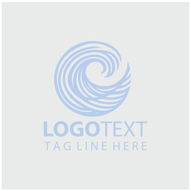 Ilustración vectorial del logotipo de las ondas