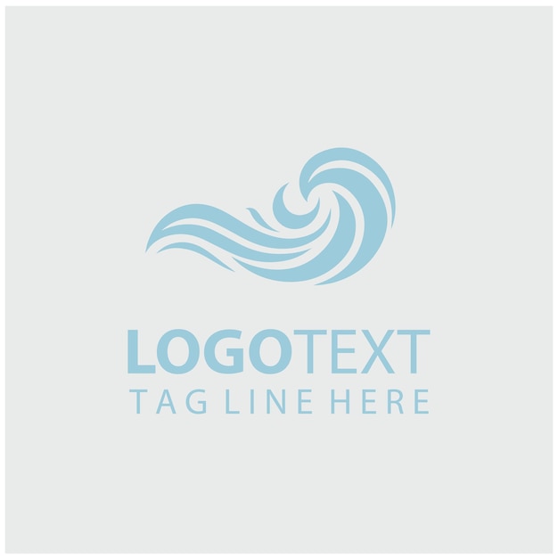 Ilustración vectorial del logotipo de las ondas