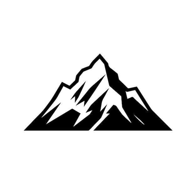 Ilustración vectorial del logotipo Peak Icon y signo del vector Peak