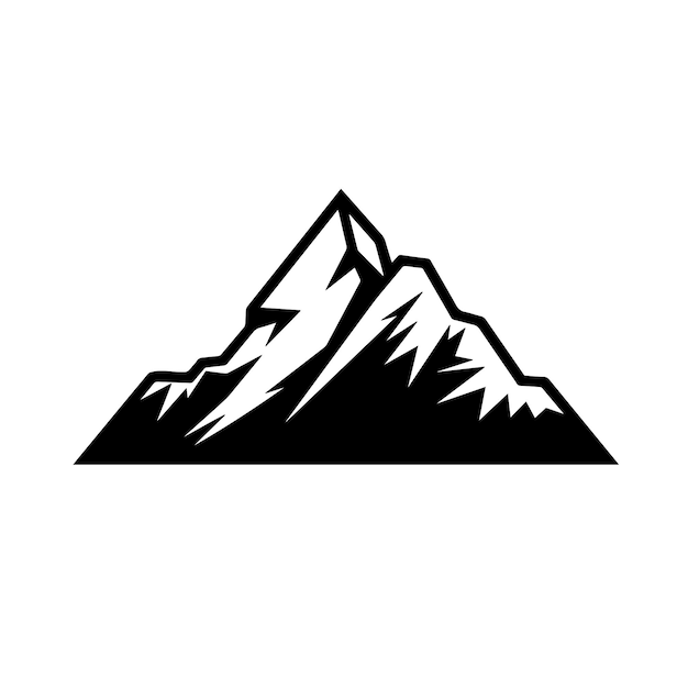 Ilustración vectorial del logotipo Peak Icon y signo del vector Peak