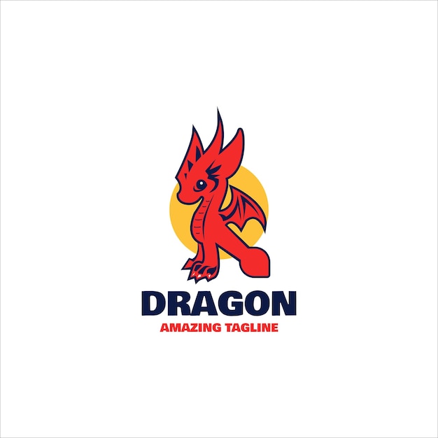 Ilustración vectorial del logotipo Pequeño Dragón